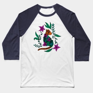 Botanical Tiger Baseball T-Shirt